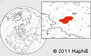 Blank Location Map of Kaluga Oblast