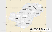 Classic Style Map of Kaluga Oblast, single color outside