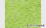 Physical Map of Kaluga Oblast