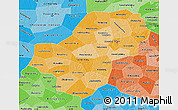 Political Shades Map of Kaluga Oblast