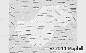 Silver Style Map of Kaluga Oblast
