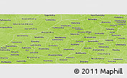Physical Panoramic Map of Kaluga Oblast