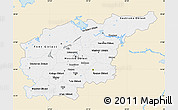 Classic Style Map of Central, single color outside