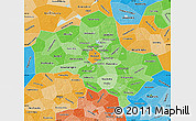 Political Shades Map of Moscow Oblast