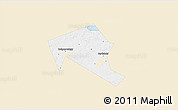 Classic Style 3D Map of Mytischinskiy, single color outside