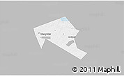 Gray 3D Map of Mytischinskiy, single color outside