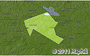 Physical 3D Map of Mytischinskiy, darken