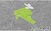 Physical 3D Map of Mytischinskiy, desaturated