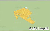 Savanna Style 3D Map of Mytischinskiy, single color outside