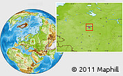 Physical Location Map of Mytischinskiy