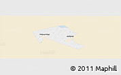 Classic Style Panoramic Map of Mytischinskiy, single color outside