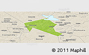 Physical Panoramic Map of Mytischinskiy, shaded relief outside