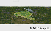 Satellite Panoramic Map of Mytischinskiy, darken