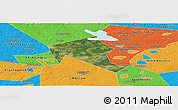 Satellite Panoramic Map of Mytischinskiy, political outside