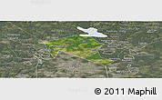 Satellite Panoramic Map of Mytischinskiy, semi-desaturated