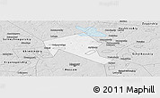 Silver Style Panoramic Map of Mytischinskiy