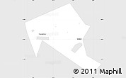 Silver Style Simple Map of Mytischinskiy, single color outside