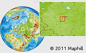 Physical Location Map of Naro-Fominsk