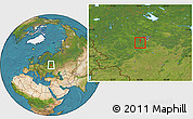 Satellite Location Map of Naro-Fominsk