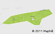 Physical 3D Map of Naro-Fominskiy, single color outside