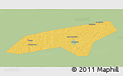 Savanna Style 3D Map of Naro-Fominskiy, single color outside