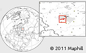 Blank Location Map of Naro-Fominskiy, highlighted parent region