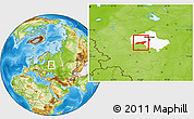 Physical Location Map of Naro-Fominskiy, highlighted parent region