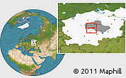 Satellite Location Map of Naro-Fominskiy, highlighted parent region, highlighted grandparent region
