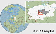 Savanna Style Location Map of Naro-Fominskiy, highlighted parent region, highlighted grandparent region, hill shading
