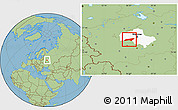 Savanna Style Location Map of Naro-Fominskiy, highlighted parent region