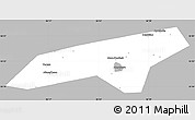 Gray Simple Map of Naro-Fominskiy, single color outside