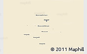 Classic Style 3D Map of Moscow, single color outside