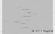 Gray 3D Map of Moscow, single color outside