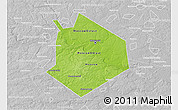 Physical 3D Map of Moscow, lighten, desaturated