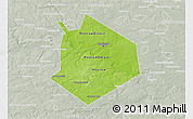 Physical 3D Map of Moscow, lighten, semi-desaturated
