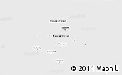 Satellite 3D Map of Moscow, single color outside