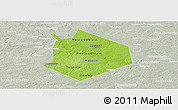 Physical Panoramic Map of Moscow, lighten, semi-desaturated