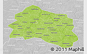 Physical 3D Map of Oryol Oblast, lighten, desaturated