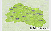 Physical 3D Map of Oryol Oblast, lighten