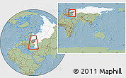 Savanna Style Location Map of Oryol Oblast, highlighted country, highlighted parent region, within the entire country, hill shading