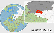 Savanna Style Location Map of Oryol Oblast, highlighted country, highlighted parent region