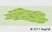 Physical Panoramic Map of Oryol Oblast, lighten