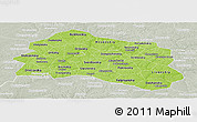 Physical Panoramic Map of Oryol Oblast, lighten, semi-desaturated
