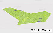 Physical 3D Map of Novoduginskiy, cropped outside