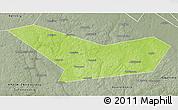 Physical 3D Map of Novoduginskiy, semi-desaturated