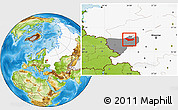 Physical Location Map of Novoduginskiy, highlighted country, highlighted parent region