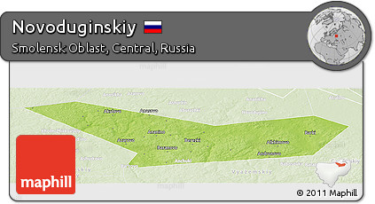 Physical Panoramic Map of Novoduginskiy, lighten