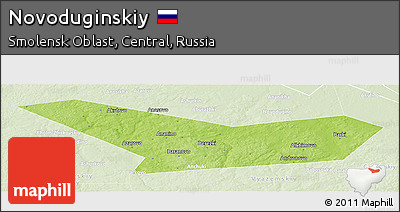 Physical Panoramic Map of Novoduginskiy, lighten