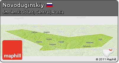Physical Panoramic Map of Novoduginskiy, lighten