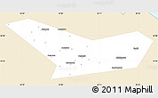 Classic Style Simple Map of Novoduginskiy, single color outside